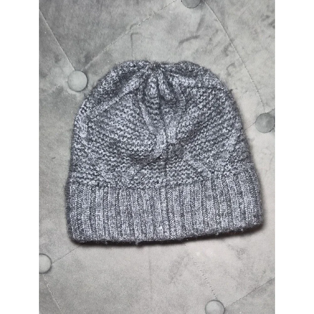 Carhartt Dark Charcoal Knit Beanie with Amber Patch